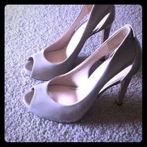 Guess peep toe high heels. Worn once!
